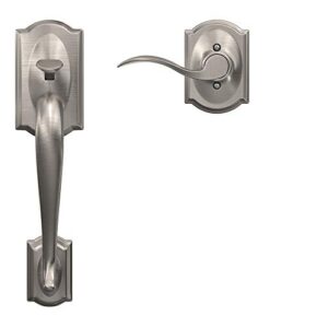SCHLAGE FE285 619 Acc CAM RH Lower Half Handleset, Camelot Interior Trim, Satin Nickel