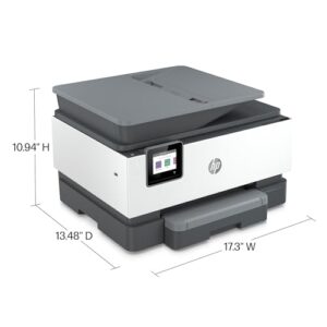 HP OfficeJet Pro 9018e Wireless All-in-One Color Inkjet Printer, Print, scan, Copy, fax, ADF, Duplex Printing Best for Office, 6 Months of Ink Included (1G5L5A) (Renewed Premium)