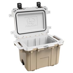 Pelican 50 Quart Elite Cooler (Tan/White)