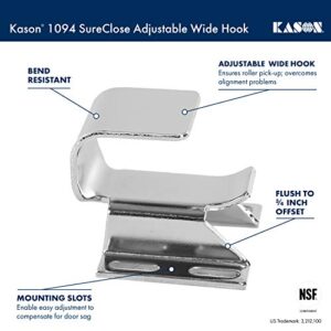Kason 1094 SureClose Adjustable Wide-Hook, Flush to 3/4 Inch Offset, 11094000026