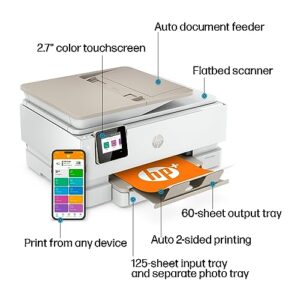 HP ENVY Inspire 7958e Wireless Color Inkjet Printer, Print, scan, copy, Easy setup, Mobile printing, Best for home, Instant Ink with HP+