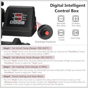 Slendor 5 in 1 Heat Press Machine 12×15 inch Multifunction Heat Transfer 360-Degree Swing Away Digital T Shirt Pressing Machine Sublimation Combo for T Shirts Mugs Hat Plate Cap