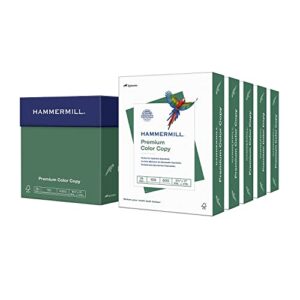 Hammermill Printer Paper, Premium Color 28 lb Copy Paper, 8.5 x 11 – 5 Ream (2,500 Sheets) – 100 Bright, Made in the USA, 102450C, White