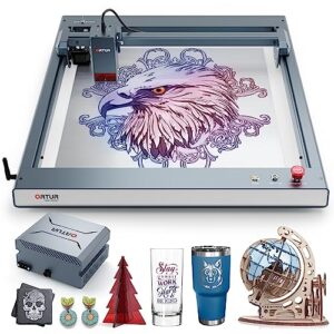 Ortur OLM3 LU3-20A 20000mW Laser Engraver with 50L Laser air Assist, 20000mm/min Engraving Speed and App Control, Laser Class 1