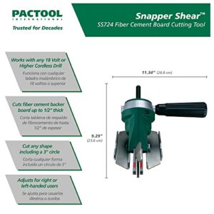 PacTool SS724 Snapper Shear Pro – Cutting Tool for Fiber Cement Board – Power Shears Professional Power Tools