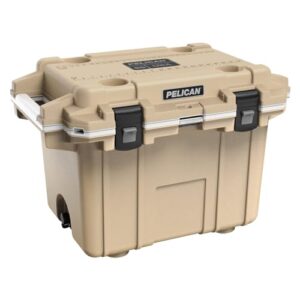 Pelican 50 Quart Elite Cooler (Tan/White)