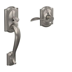 SCHLAGE FE285 619 Acc CAM RH Lower Half Handleset, Camelot Interior Trim, Satin Nickel