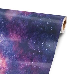 Violet Stars 120” x 52” Vinyl Wrap Sheet for Large or Custom Items | 3M wrap DIY to Custom Skin Gear of All Types and Sizes, Including Vehicles, Boats, appliances, Furniture, ATV’s, Golf carts, Bikes