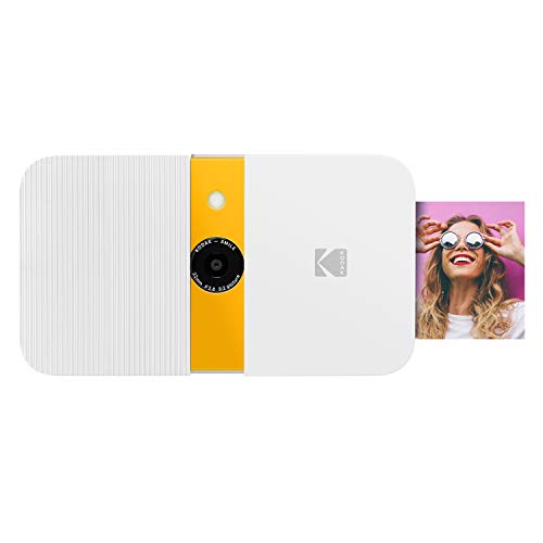 Zink Kodak Smile Instant Print Digital Camera (White/Yellow) Photo Frames Bundle with Soft Case - Image 2