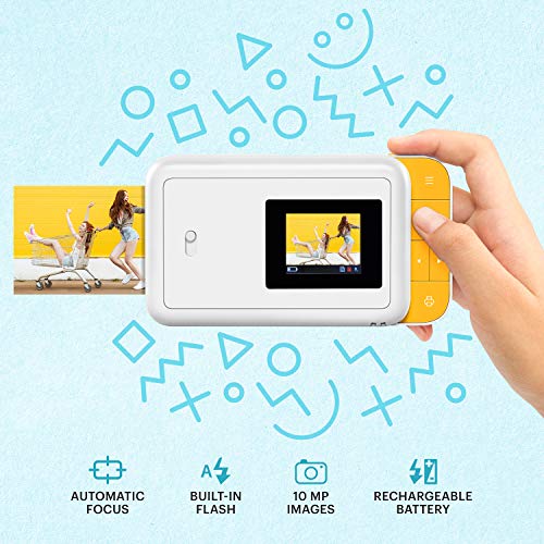 Zink Kodak Smile Instant Print Digital Camera (White/Yellow) Photo Frames Bundle with Soft Case - Image 5