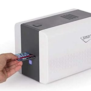 IDP SMART-21S ID Card Simplex Printer Bundle with PC Only Software, USB Camera, 100 Print YMCKO Color Ribbon, and 100 PVC Cards