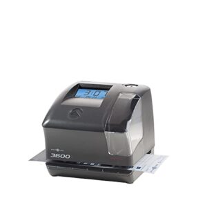 Pyramid Time Systems Model 3600SS SmartSite Time Clock and Document Stamp, SmartSite LED Alignment Light and tri-View Window, Includes 25 time Cards, Ribbon, 2 Security Keys and User Guide
