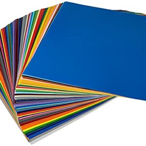 ORACAL Oracal-651-61 Starter Pack 651 12″ X 12″ Self Adhesive Vinyl Sheets. (61 Colors). for Cricut, Silhouette Cameo, Craft Cutters, Assortment, Count