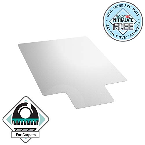 Floortex® Advantagemat® Vinyl Lipped Chair Mat for Carpets up to 1/4" - 45" x 53" - Image 3