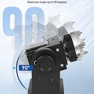 FAHKNS D69 Chuck Rotary Axis, Rotary Chuck for Laser Marking Machine and Fiber Laser Engraver Attachment, Suitable for Rings, Bracelets, Bearings, Small Hardware…