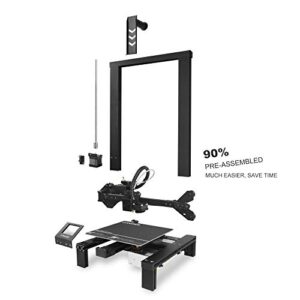 LONGER LK4 3D Printer 90% Pre-Assembled with 2.8″ Full Color Touch Screen, Resume Printing, Filament Detector, Built-in Safety Power Supply 220x220x250mm