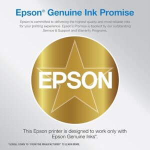 Epson Workforce Pro WF-7310 Wireless Wide-Format Printer with Print up to 13″ x 19″, Auto 2-Sided Printing up to 11″ x 17″, 500-sheet Capacity, 2.4″ Color Display, Smart Panel App, Medium,Black