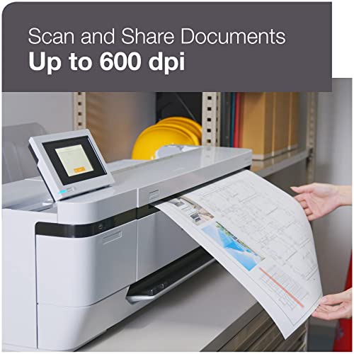 Epson SureColor T3170M 24" ultra-fast, compact Printer, Integrated Wireless & Wi-Fi Direct® connectivity, 24” wide 600dpi Scanner, CAD, Blueprints, Engineering, Graphics, Multifunction, Plotter,White - Image 3