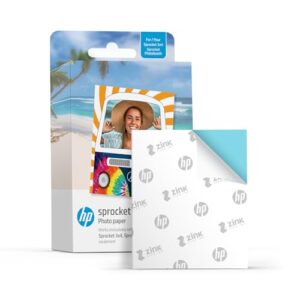 HP Sprocket 3.5 x 4.25” Zink Sticky-Backed Photo Paper (100 Pack) Compatible with HP Sprocket 3×4 Photobooth and Photo Printer
