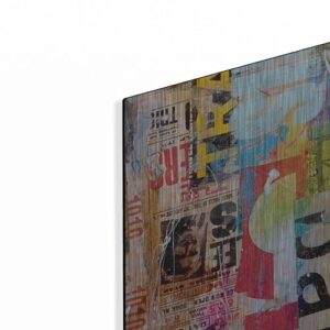 Luxe Metal Art ‘Metro Mix 21 II’ by Erin Ashley Metal Wall Art, 36″x24″
