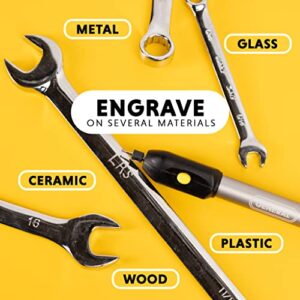 General Tools Cordless Engraving Pen for Metal – Diamond Tip Etching Tool for Engraving Toys, Sporting Goods, & Glass Gifts