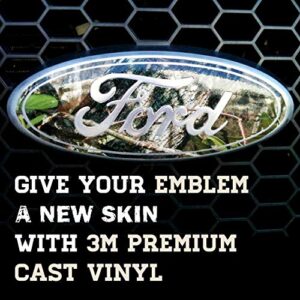 Mossy Oak Graphics – 14010-BR Universal Brush Auto Emblem Skin – Easy to Install Vinyl Wrap – Fits Any Auto Emblem on Trucks, Cars, or SUVs