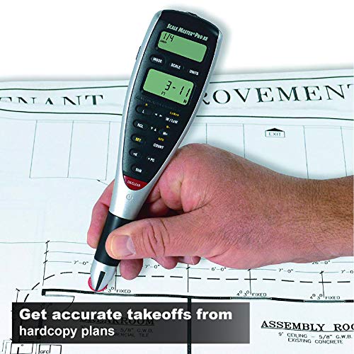 Calculated Industries 6135 Scale Master Pro XE Advanced Digital Plan Measure, White & 6025 Scale Master Pro Digital Plan Measure Take-off Tool | 72 Built-in US Imperial, Metric Scales, 6 Custom Scales - Image 3