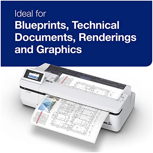 Epson SureColor T3170M 24" ultra-fast, compact Printer, Integrated Wireless & Wi-Fi Direct® connectivity, 24” wide 600dpi Scanner, CAD, Blueprints, Engineering, Graphics, Multifunction, Plotter,White - Image 6