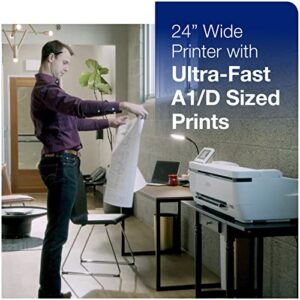 Epson SureColor T3170M 24″ ultra-fast, compact Printer, Integrated Wireless & Wi-Fi Direct® connectivity, 24” wide 600dpi Scanner, CAD, Blueprints, Engineering, Graphics, Multifunction, Plotter,White