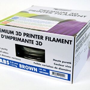 MG Chemicals Brown ABS 3D Printer Filament, 2.85 mm, 1 kg Spool