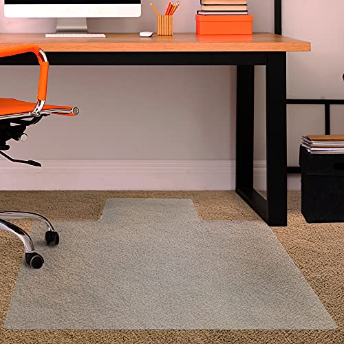 Floortex® Advantagemat® Vinyl Lipped Chair Mat for Carpets up to 1/4" - 45" x 53" - Image 4