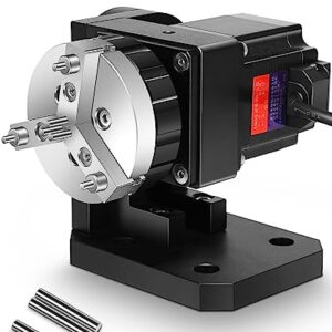 FAHKNS D69 Chuck Rotary Axis, Rotary Chuck for Laser Marking Machine and Fiber Laser Engraver Attachment, Suitable for Rings, Bracelets, Bearings, Small Hardware…