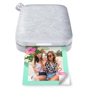 HP Sprocket 2×3″ Instant Smartphone Photo Printer – Portable Color Wireless Mobile Printer – Zink Sticky-Back Photos – Print from Compatible iOS & Android Devices with Bluetooth w/Fun App – Luna Pearl