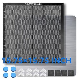 Honeycomb Laser Bed – 400 × 400 × 22mm Working Table with Aluminum Panel for XTool D1 /D1 Pro and Most Engraver Cutting Machine,Engraver Machine Accessories