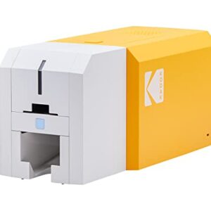 KODAK ID200S Photo ID Card Printer, Easy to Use, Convenient Design, Single Sided Color Printing, 300x1200dpi Edge-to-Edge Printing, Automatic Card Feeder