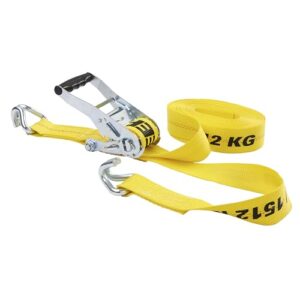 Keeper – 2” x 27’ Heavy Duty Ratchet Tie-Down with Flat Hooks – 3,333 lbs. Working Load Limit and 10,000 lbs. Break Strength