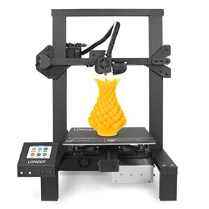 LONGER LK4 3D Printer 90% Pre-Assembled with 2.8″ Full Color Touch Screen, Resume Printing, Filament Detector, Built-in Safety Power Supply 220x220x250mm