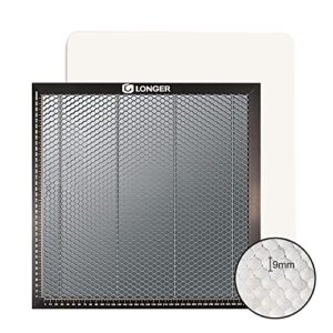Longer Honeycomb Working Table, 15.7″x 15.7″x 0.86″ Honeycomb Working Bed Fast Heat Dissipation with Aluminum Plate for Table-Protectingfor CO2 or Diode Laser Engraver Cutting Machine