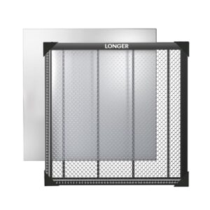 Longer Honeycomb Working Table, 18.11″x 18.11″x 0.86″ Honeycomb Working Bed for CO2 or Diode Laser Engraver Cutting Machine, Fast Heat Dissipation with Aluminum Plate for Table-Protecting