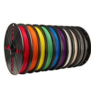 MakerBot MP06572 Large 10-Pack PLA Filament, Spool, 1.75 millimeters Diameter (Pack of 10)