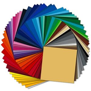 ORACAL Oracal-651-61 Starter Pack 651 12″ X 12″ Self Adhesive Vinyl Sheets. (61 Colors). for Cricut, Silhouette Cameo, Craft Cutters, Assortment, Count