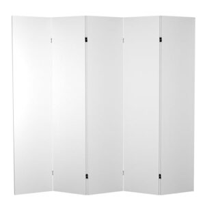 Oriental Furniture 6 ft. Tall Do It Yourself Canvas Room Divider – 5 Panel