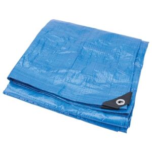 Performance Tool W6015 (16 x 20 ft) Tarp Cover Blue Waterproof Great for Tarpaulin Canopy Tent, Boat, RV Or Pool Cover Performance Tool (Standard Poly Tarp)