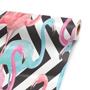 Pop Flamingo 12” x 52” Vinyl Wrap Sheet for Large or Custom Items | 3M wrap DIY to Custom Skin Gear of All Types and Sizes, Including Vehicles, Boats, appliances, Furniture, ATV’s, Golf carts, Bikes