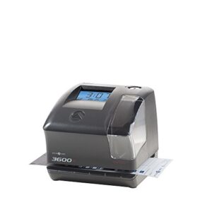 Pyramid Time Systems Model 3600SS SmartSite Time Clock and Document Stamp, SmartSite LED Alignment Light and tri-View Window, Includes 25 time Cards, Ribbon, 2 Security Keys and User Guide