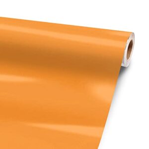 Solid Orange 120” x 52” Vinyl Wrap Sheet for Large or Custom Items | 3M wrap DIY to Custom Skin Gear of All Types and Sizes, Including Vehicles, Boats, appliances, Furniture, ATV’s, Golf carts, Bikes