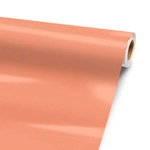 Solid Peach 60” x 52” Vinyl Wrap Sheet for Large or Custom Items | 3M wrap DIY to Custom Skin Gear of All Types and Sizes, Including Vehicles, Boats, appliances, Furniture, ATV’s, Golf carts, Bikes