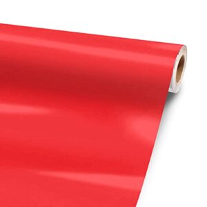 Solid Red 24” x 52” Vinyl Wrap Sheet for Large or Custom Items | 3M wrap DIY to Custom Skin Gear of All Types and Sizes, Including Vehicles, Boats, appliances, Furniture, ATV’s, Golf carts, Bikes