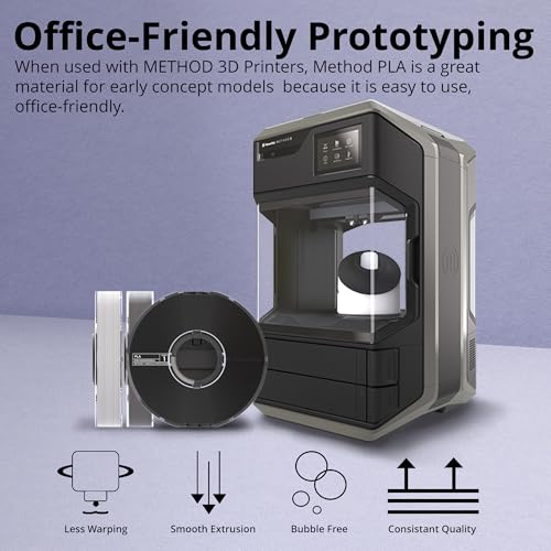 MakerBot 375-0006A METHOD PLA 3D Printing Filament Spool for Use with MakerBot's METHOD Line of 3D Printers, Non-Toxic Resin (Cool Gray, 1.65Lb) - Image 3