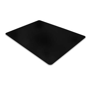 Floortex® Advantagemat® Black Vinyl Rectangular Chair Mat for Carpets – 48″ x 60″